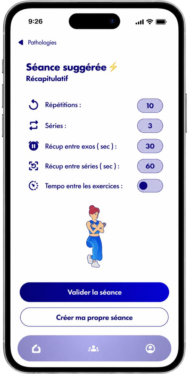 Kinevolu pour les kinés — Séance suggéré
